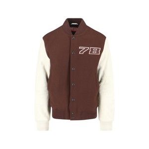 Diesel Shawl Collar Bomber Jacket – Brown/White - NWT